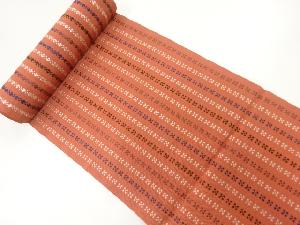 アンティーク　抽象模様織出し帯地反物